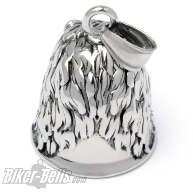 Hochwertige Biker-Bell mit Löwe aus Edelstahl Lion Ride Bell Motorradglöckchen